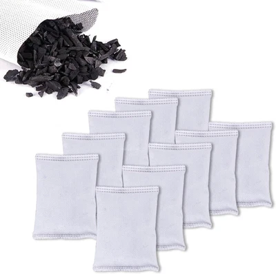KAICARNTE 10 Pack Activated Charcoal Odor Absorbe Trash Can Deodorizer, Car Air Freshener,