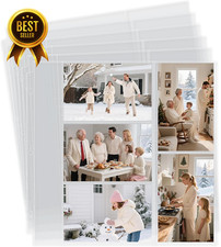 20-Sheet 12x12 Mixed 4x6 Acid-Free Photo Album Refill Pages for 3-Ring Binders