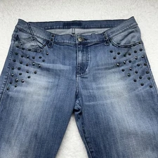 Rock & Republic Jeans 34 x 28 Bootcut With Brushed Nickel Points