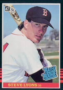 Steve Lyons 1985 Donruss Baseball - #29 Rated Rookie - Boston Red Sox