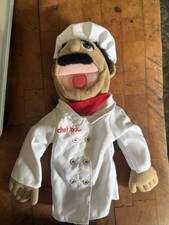 Melissa Doug Chef SML Chef Hand Puppet w/ Stitched Coat Chef Bob Stitched On