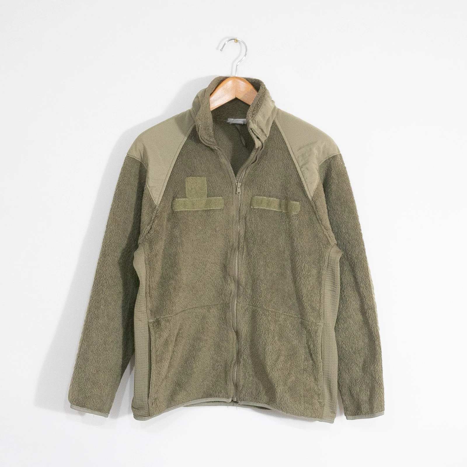US Army Gen III Cold Weather Fleece Jacket Mens Medium Distressed Military Green