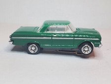 DASH FAIRLANE GREEN T-JET RECONDITIONED CHASSIS, NEW RIMS RUBBER TIRES