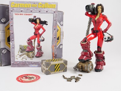 Attakus Carmen Mc Callum Red Großartig Nr. 76/88 2008 Figürchen Harz Urkunde IN