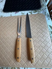 Core Bamboo Carving Knife and Fork Set