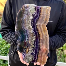 2.97LB Natural beautiful Rainbow Fluorite Crystal flake original stone specimen