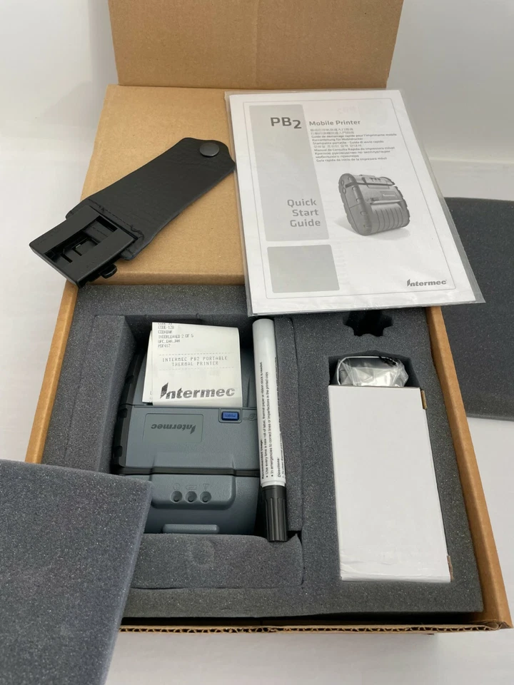 Intermec PB2A010E WiFi Wireless Network Portable Printer Serial # RS232 New - Image 2 of 4