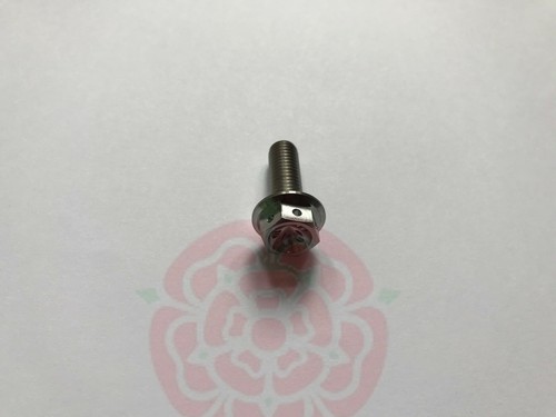 M8x25mm Titan Sechskantkopf Flanschbolzen mit Löchern M8x25 25mm Länge DIN 6921 - Bild 3 von 3