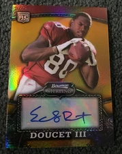 Early Doucet 08 Bowman Sterling Gold rookie autograph 148/250 Cardinals