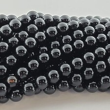 Black Onyx Beads Real Crystal Gemstone Natural Smooth round Beads 6mm 8mm 10mm