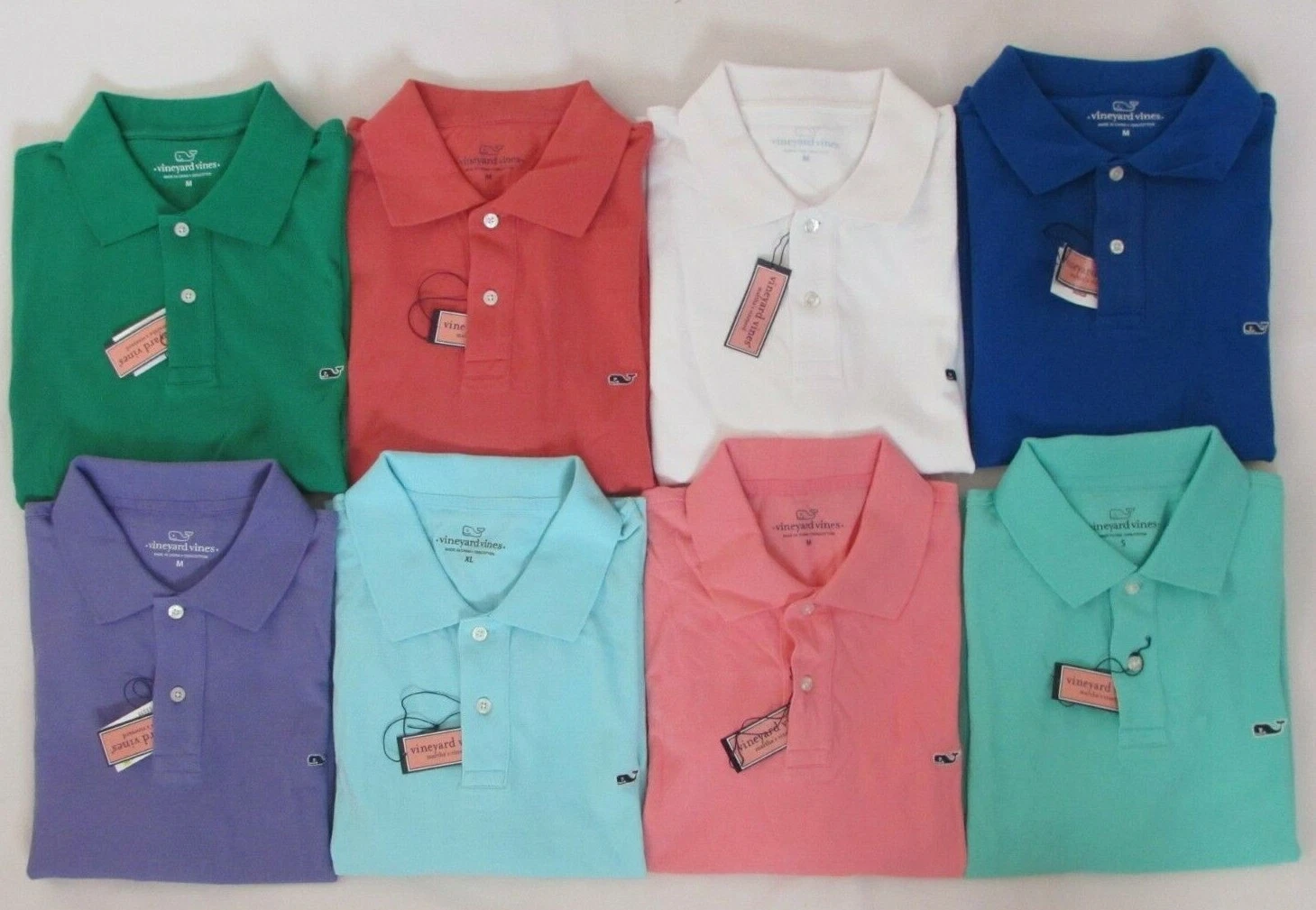 NEW MEN’S VINEYARD VINES S/S CLASSIC PIQUE SOLID POLO SHIRT, PICK SIZE AND COLOR