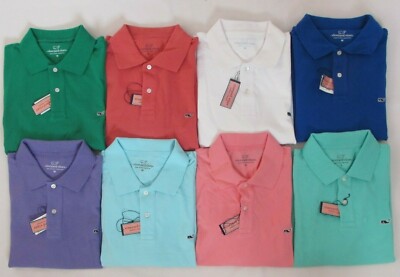 NEW MEN S VINEYARD VINES S/S CLASSIC PIQUE SOLID POLO SHIRT, PICK SIZE AND COLOR