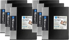 Pack of 6  Art Portfolio 5 X 7 Photo Album Presentation Book 48 Views