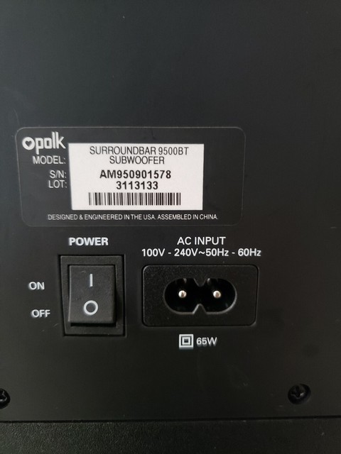 polk surroundbar 9500bt