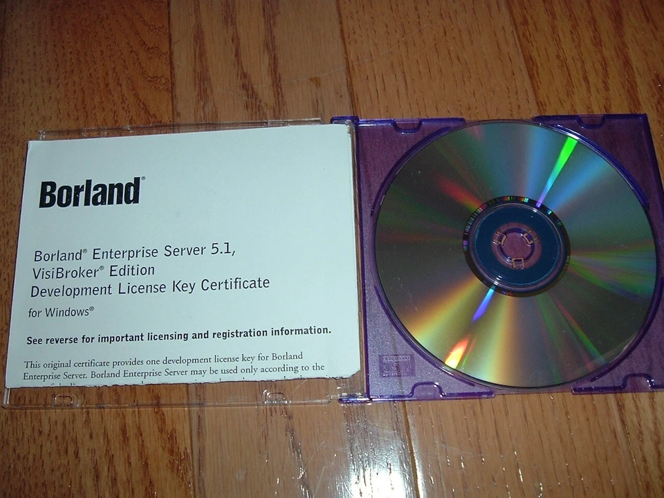 Borland Enterprise Server Visibroker edition - original disk with license key - Image 2 of 2