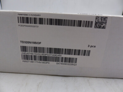 QTY 3 INFINEON TD320N18SOF POWER THYRISTOR MODULES ECO BLOCK G2226 50MM 1800V