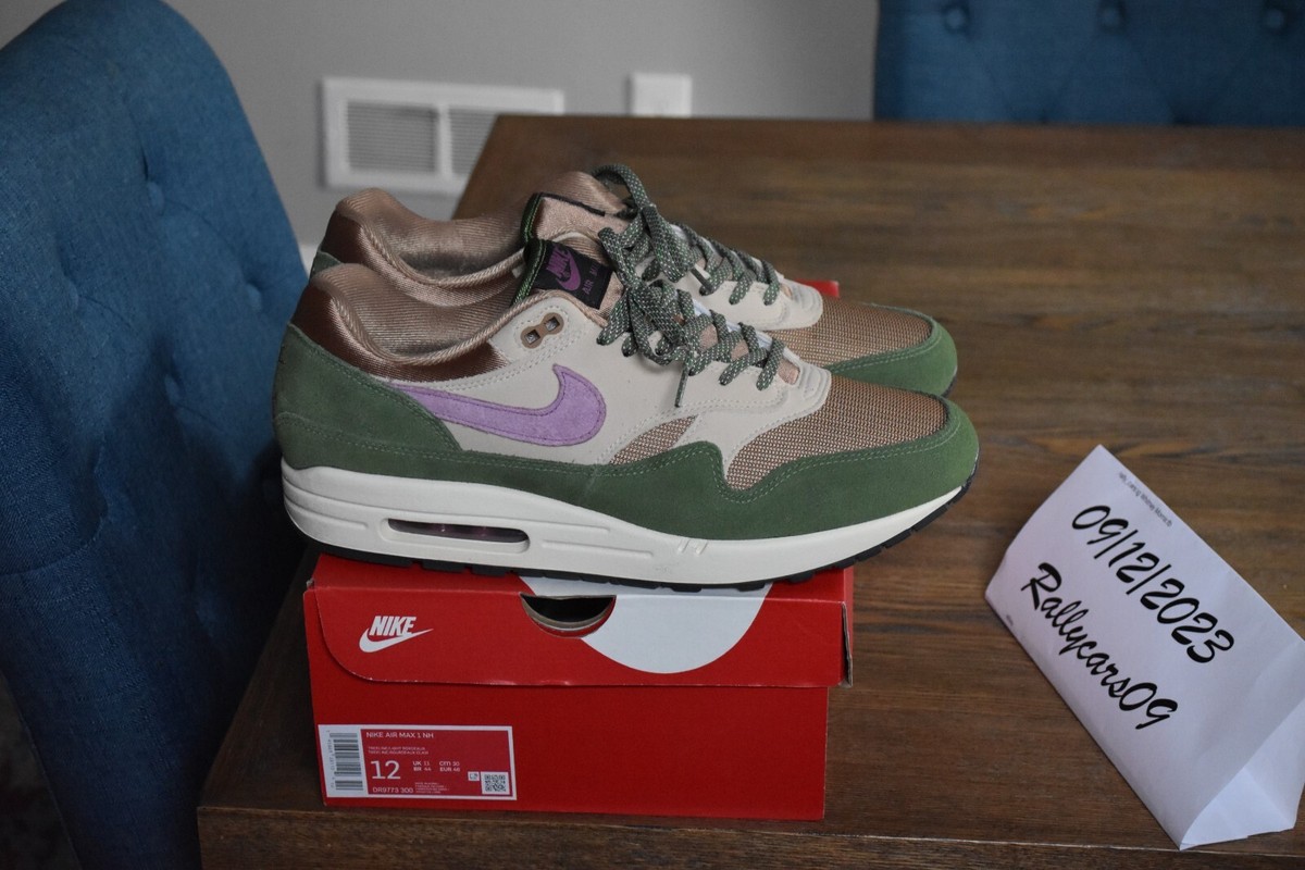 Nike Air Max 1 NH DR9773-300 Treeline Light Bordeax Dark Driftwood Sz 12 SH NEW Nike AIR MAX 1 NH  main image 3