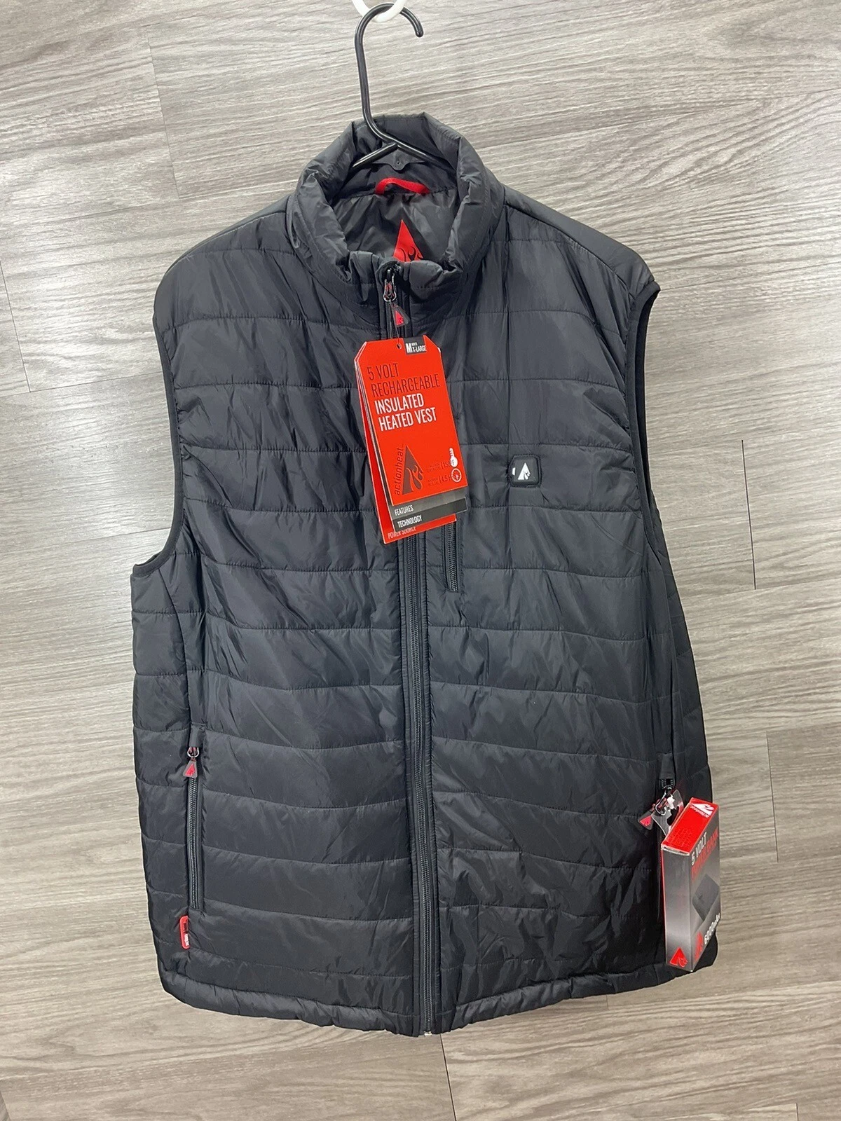 ActionHeat 5V Battery Heated Insulated Puffer Vest - Men's Sz X-Large