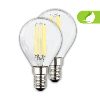 2 x LED Leuchtmittel E14 EEK A Lampe 4W Tropfen Warmweiß 2700K Effizienzklasse A