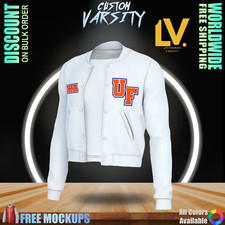 Varsity Letterman Jacket Personalizable for Men Women and Kids Soccer Rugby Gift