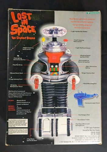 Lost In Space B9 Robot Classic Series Lights Sound Motion Trendmasters 1997 - Picture 3 of 5