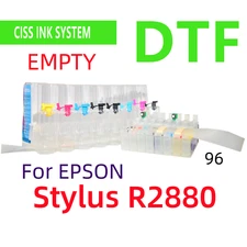 Refillable Empty Cis ciss ink system for Stylus R2880 Printer DTF printing *