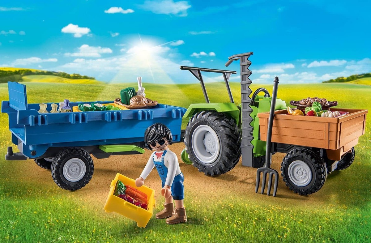 Playmobil 71249 Tractor with Trailer Country Eco friendly