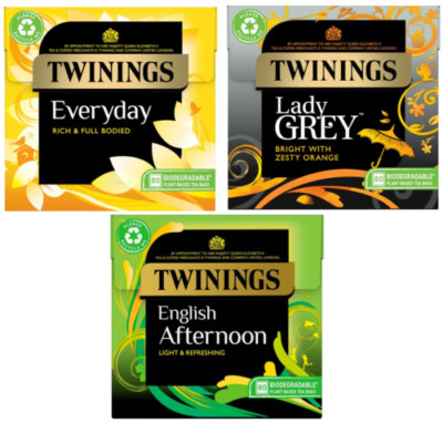 Twinings Teebeutel unterschiedliche Geschmacksrichtungen