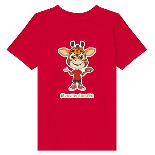 Munchie Giraffe Football Toddler Fine Jersey T-Shirt - Picture 2 of 31