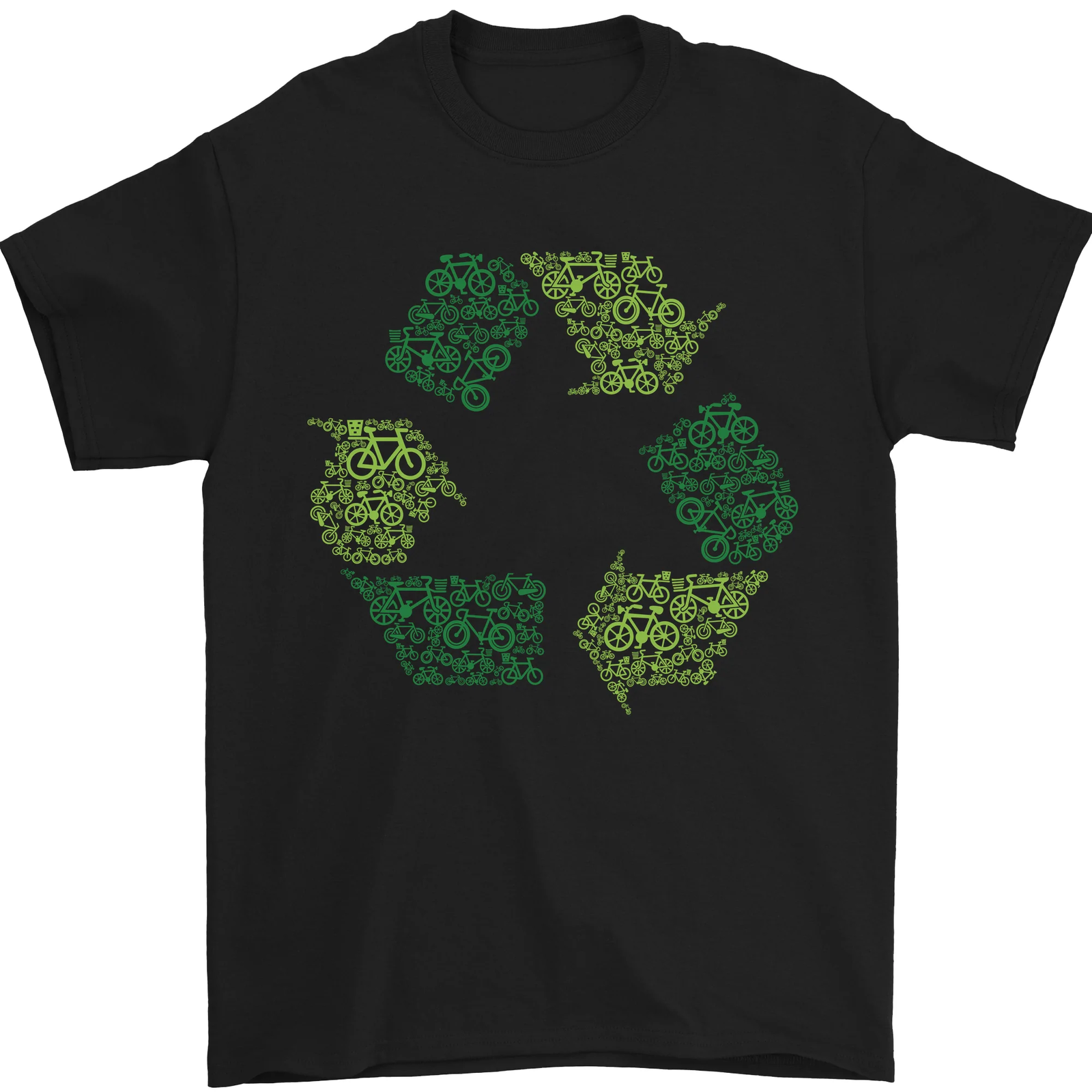 Recycle Bike Fun Cyclist Funny Mens T-Shirt 100% Cotton