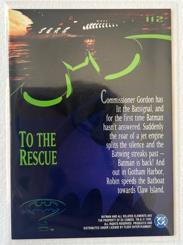 1995 Batman Forever Fleer Base #1 to # 114 Pick From list !! - Zdjęcie 101 z 103