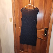 New Ralph Lauren Black Lace Dress, size 14