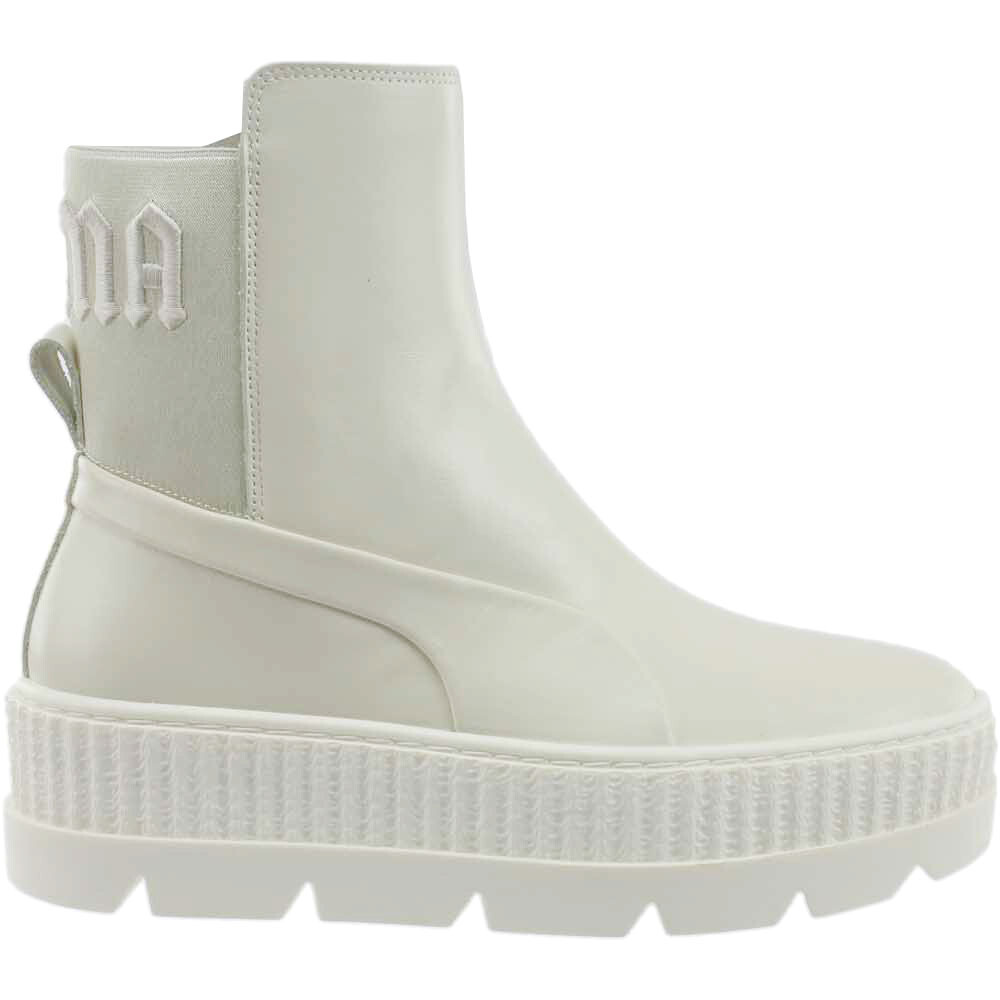 Женские белые повседневные ботинки Puma Fenty By Rihanna Chelsea Combat Booties 366266-02