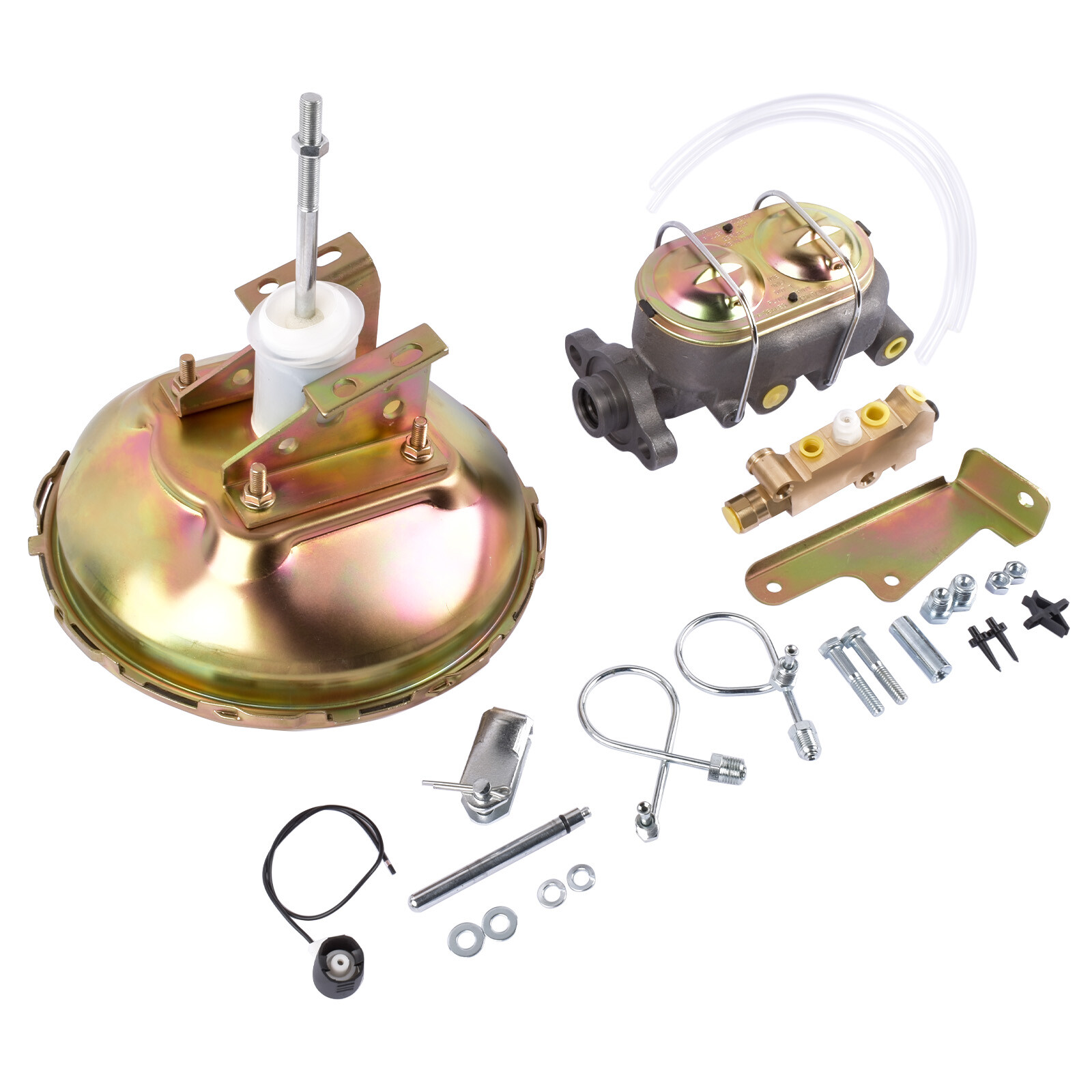For Chevy Camaro 67-69 Brake Booster w/ Disc Drum Proportioning Valve Cylinder