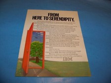 IBM Original Print Ad From Magazine Vintage 1981