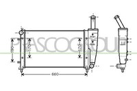 KüHler WasserküHler MotorküHler Passend FüR Fiat Punto 188 1.2 60 188AX 350
