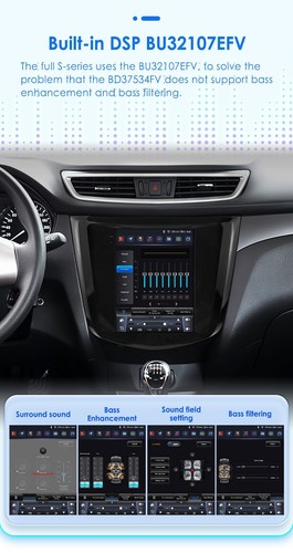 Autoradio 8+128G per Nissan Qashqai Xtrail 13-17CarPlay 9.7"GPS DSP BT5.0+360KAM - Foto 11 di 24