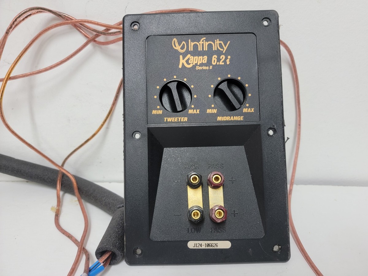 10-586』Infinity Kappa 6.2i SeriesⅡ Excellent Infinity Kappa 6.2I Series II Crossover & Speaker Wires
