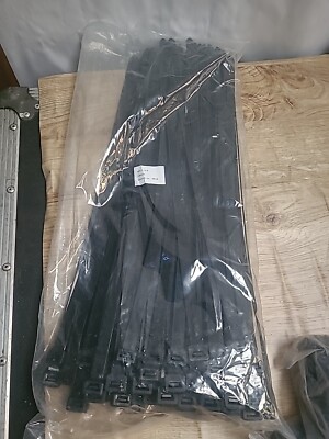100 schwarze Kabelbinder Premium Zip Binder 480 x 12,6 mm 