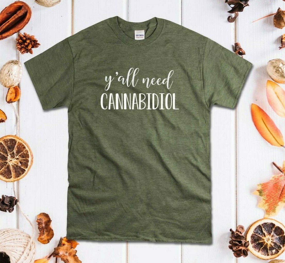 CBD Oil Shirt Tee Unisex Hemp Cannabidoil Women's Mens Hempworx Vape Caffeine