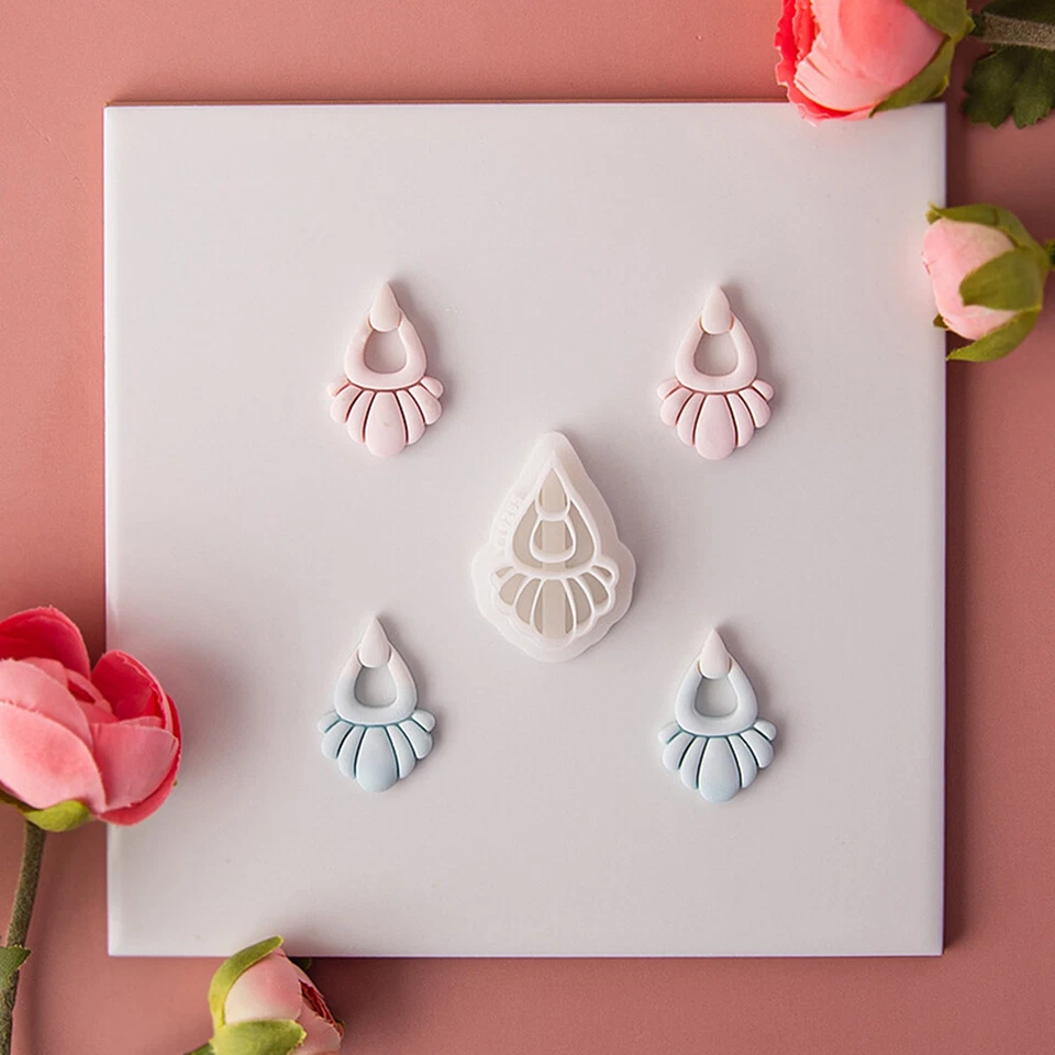 1Pc Polymer Soft Clay Cutting Mould DIY Making Earrings Pendant Jewelry Craft - Image 3 of 4