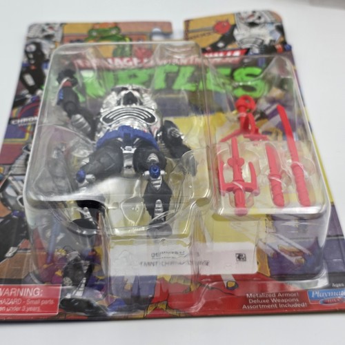2025 Playmates TMNT Teenage Mutant Ninja Retro Reissue SCALE TAIL & Chrome Dome - Bild 4 von 9