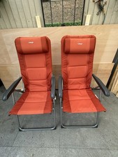 Bangor Camping Chairs Set of 2 Folding Reclining Camping Chairs