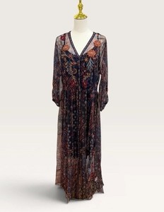 knee length dresses for ladies Johnny Was Loane Mesh Dress