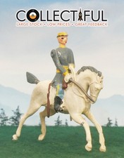 BRITAINS PRE WAR CONFEDERATE CAVALRY SOLDIER - MOVING ARM - LEAD FIGURE   1154