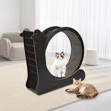 Cat exercise wheel, LARGE Carpeted Cat Running Treadmill for pet fitness