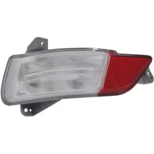 CAPA for 2016-2018 Pilot Rear Left Tail Lights Red & Clear Plastic C