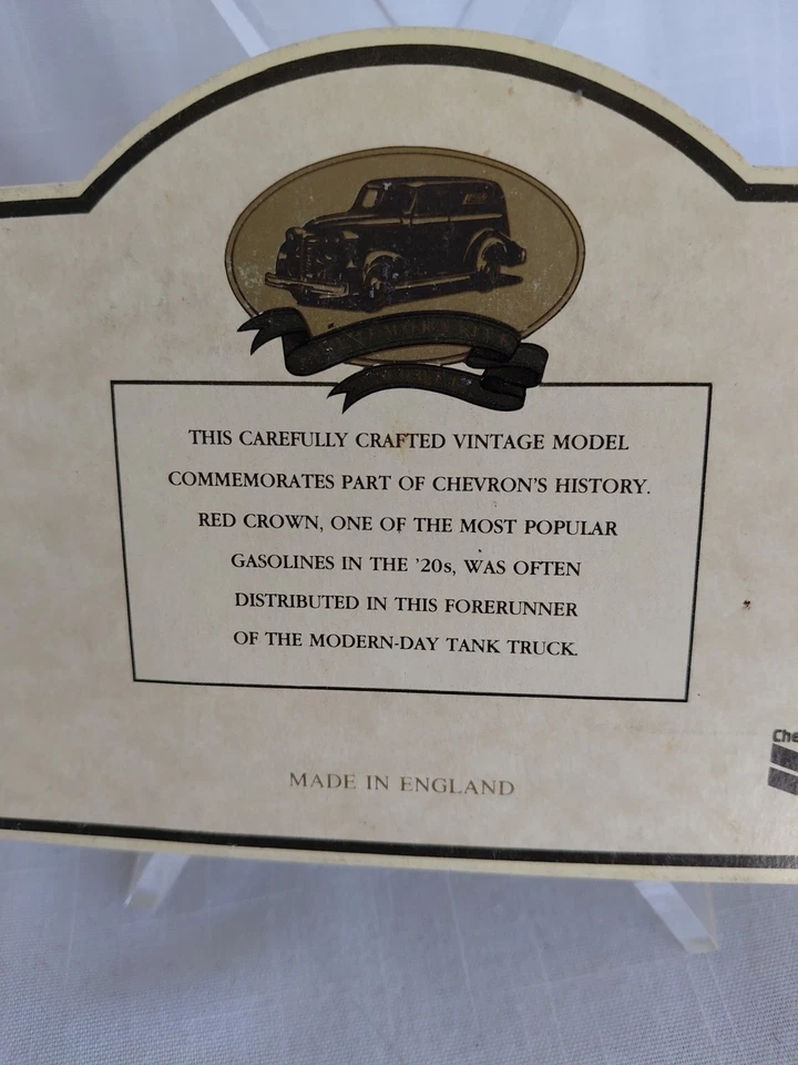 #2 Lledo Die-Cast X 3 1920 Red Crown Tanker-Chevron Tank Truck-1911 Zerolene... - Image 4 of 4