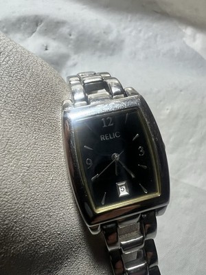 RELIC TANK, ladies watch, window date, stainless steel, 23 x 28 mm case,ZR33480,