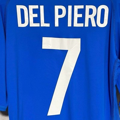 Alessandro Del Piero #7 Italy 2002 World Cup Home Jersey XL Kappa